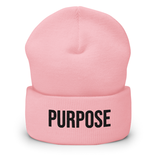 Pink PURPOSE Beanie
