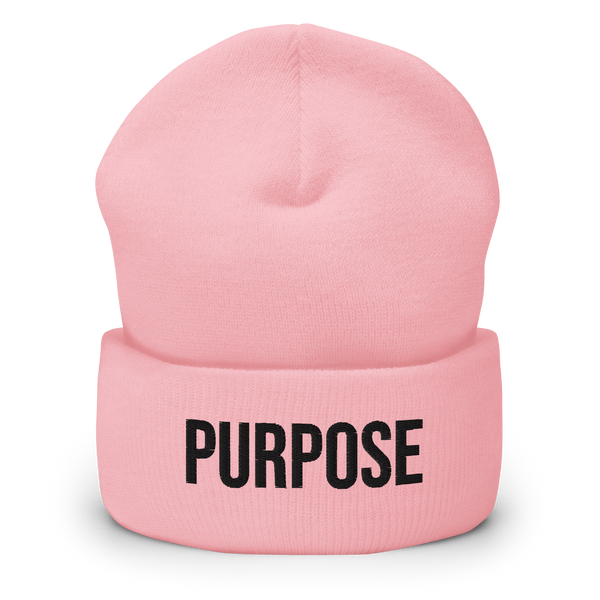 Pink PURPOSE Beanie